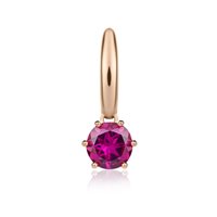Single earring Roberto Giannotti Woman in Rose Gold Rodolite 0.66 Ct NKT360 - NKT360